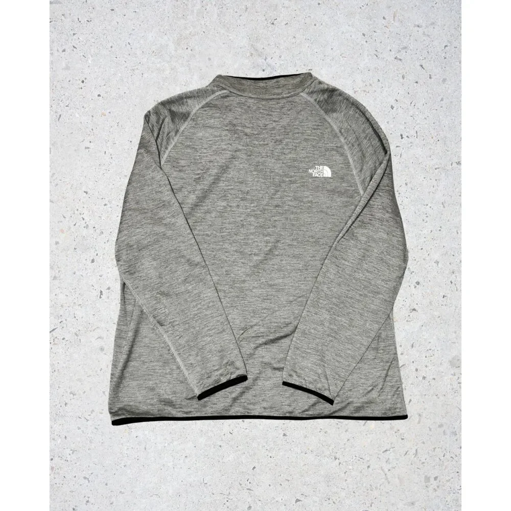 The North Face Gray Quarter Zip Pullover Long Sleeve Top NWT